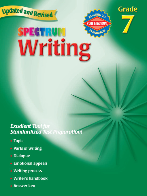 Title details for Writing, Grade 7 by Spectrum - Available